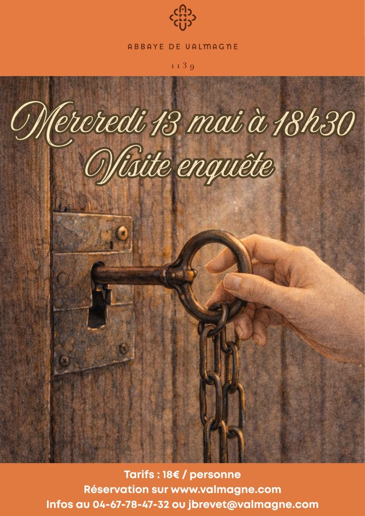 visite enquête murder party abbaye de valmagne 13 mai 2026