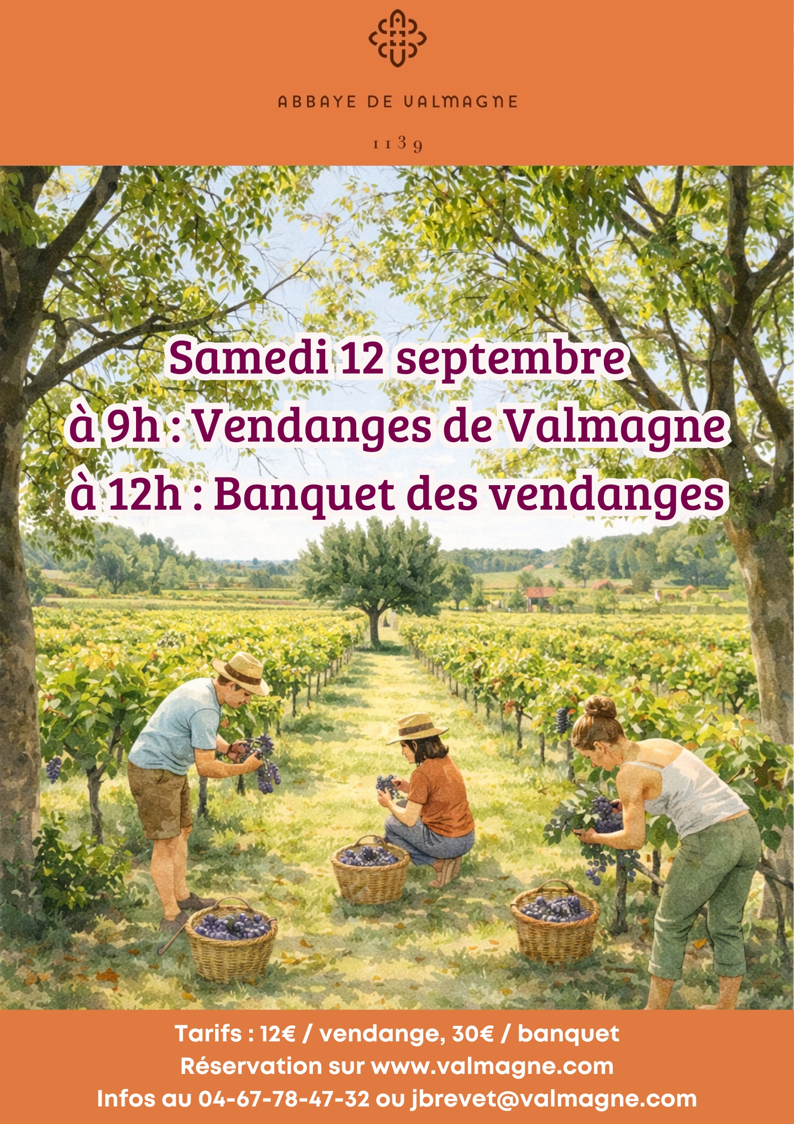 Vendanges & banquet de l'Abbaye